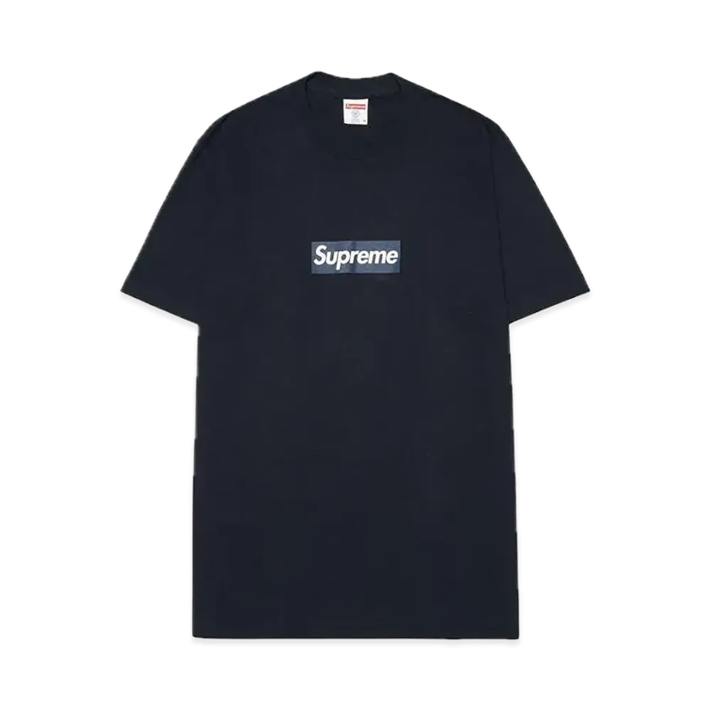 Supreme New York Yankees Box Logo Tee "Navy"