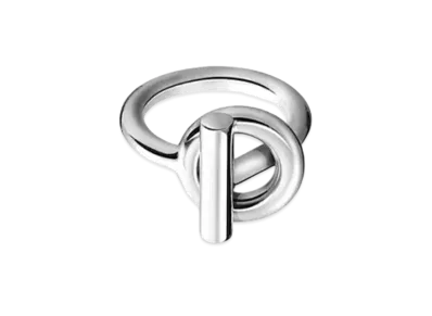 Hermes Echappee Ring Medium Model "Silver"