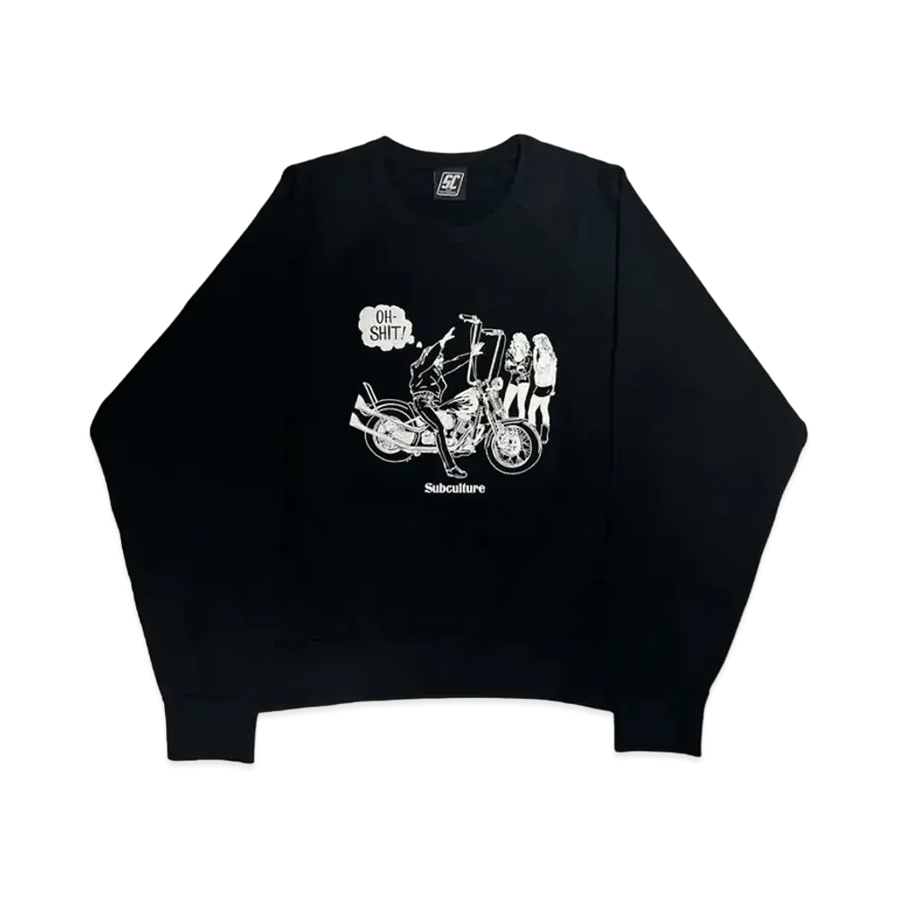 SubCulture Oh-Shit Crew Neck Sweat "Black"