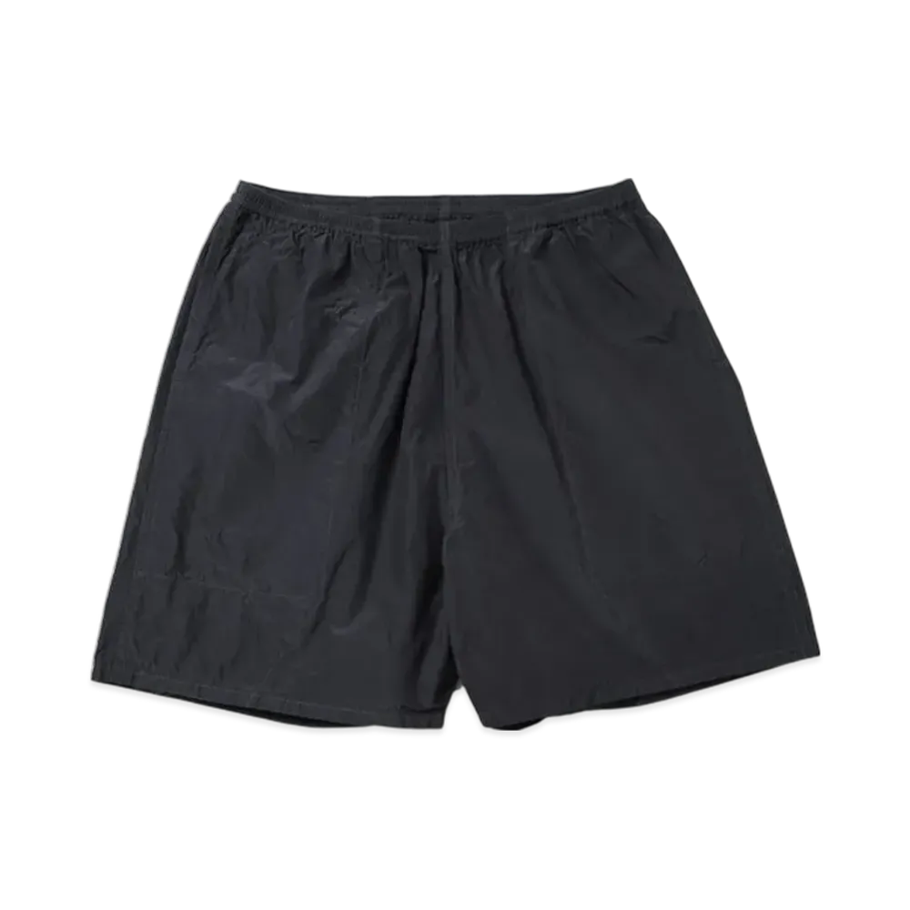 A.PRESSE Silk Taffeta Board Shorts "Dark Green"