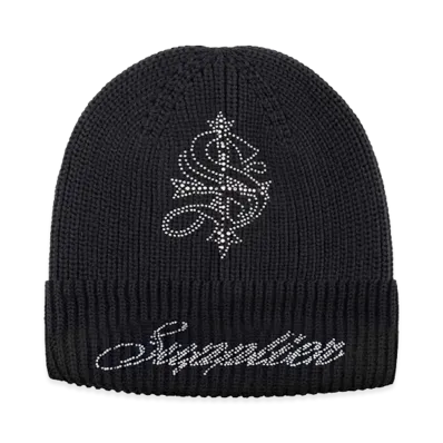 SUPPLIER Cross Rhinestone Balaclava Beanie "Black"
