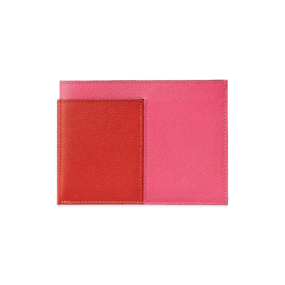 Hermes Necto Card Holder "Azal/Capucine/Vert Titien/Blue Hydra"