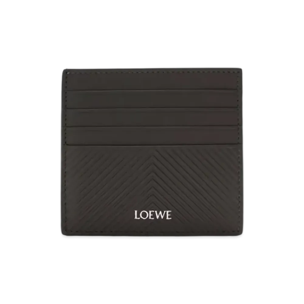 LOEWE Open Card Holder "Dark Grey"