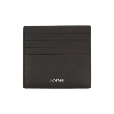 LOEWE Open Card Holder "Dark Grey"