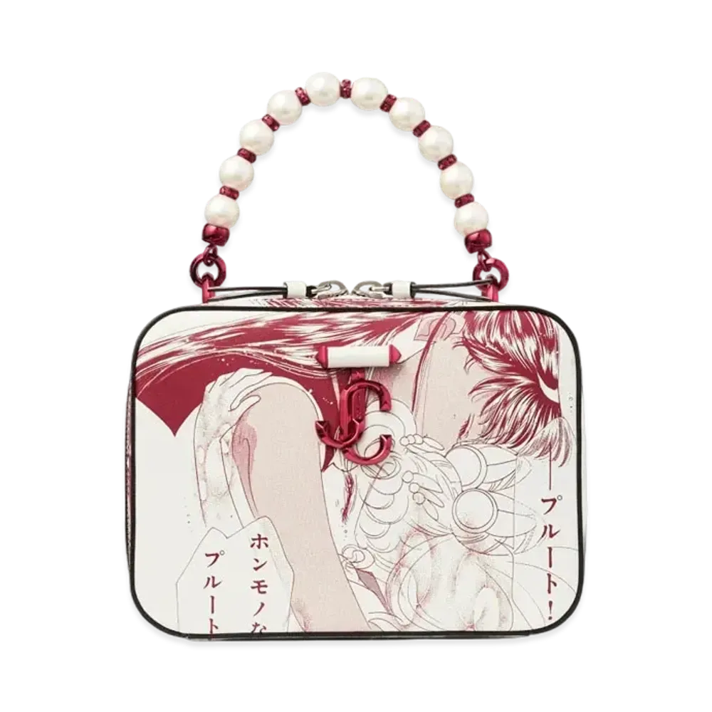 Jimmy Choo x Pretty Guardian Sailor Moon Sailor Pluto Avenue Vanity Bag (Includes 2 Packs of Collector Cards)