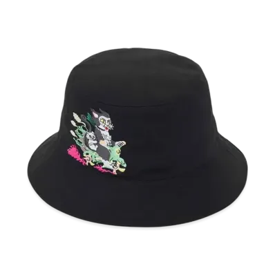 graniph x Ayako Ishiguro Biker Cat Bucket Hat "Black"