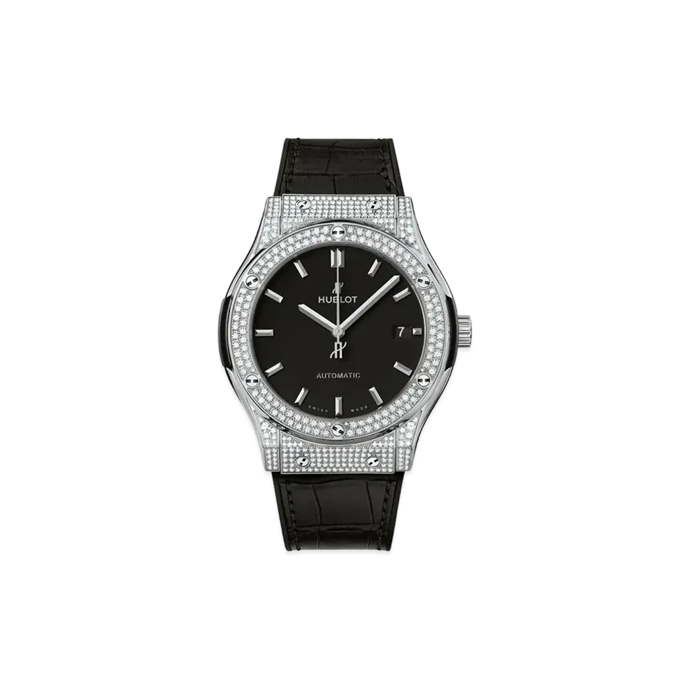 HUBLOT Classic Fusion Titanium Pave 45mm