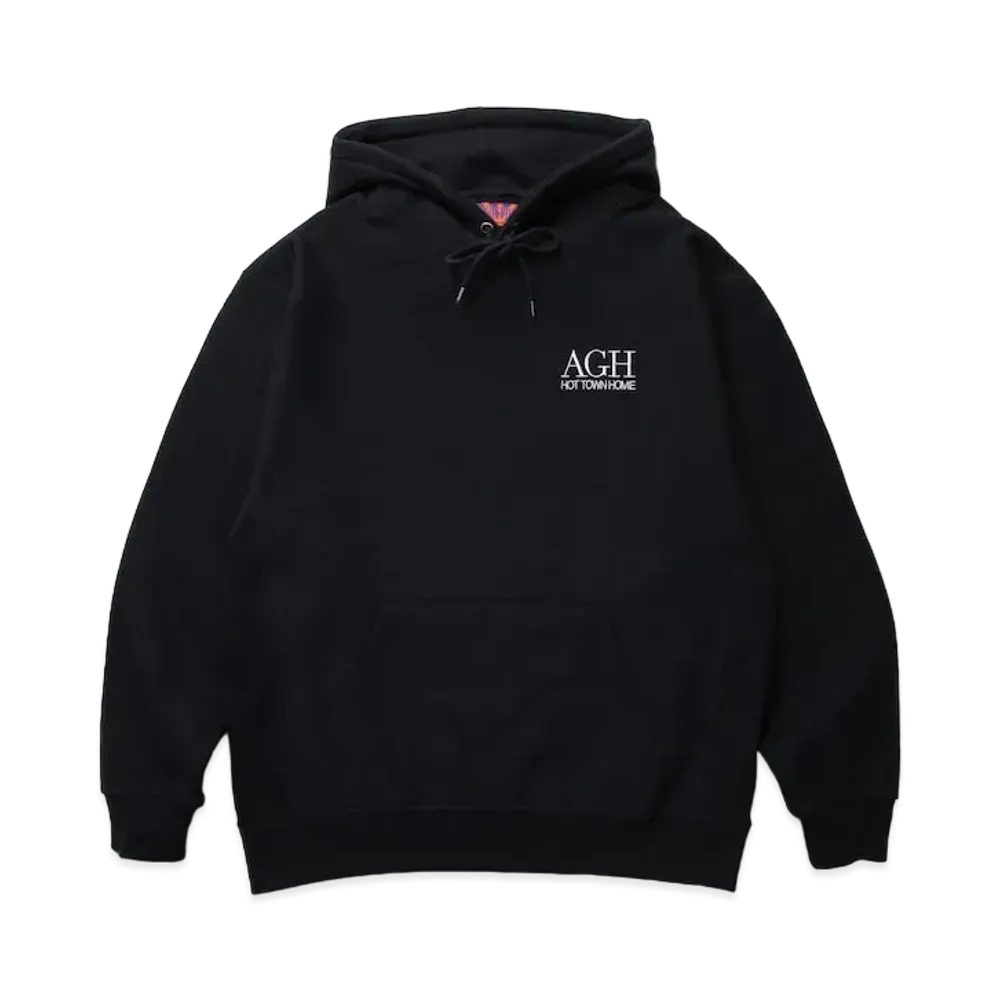 APHRODITEGANG AGH LOGO HEAVY WEIGHT HOODED SWEAT SHIRT "Black"