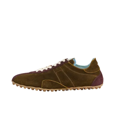 Maison Margiela Women's Sprinters Washed Suede Sneaker "Brown"