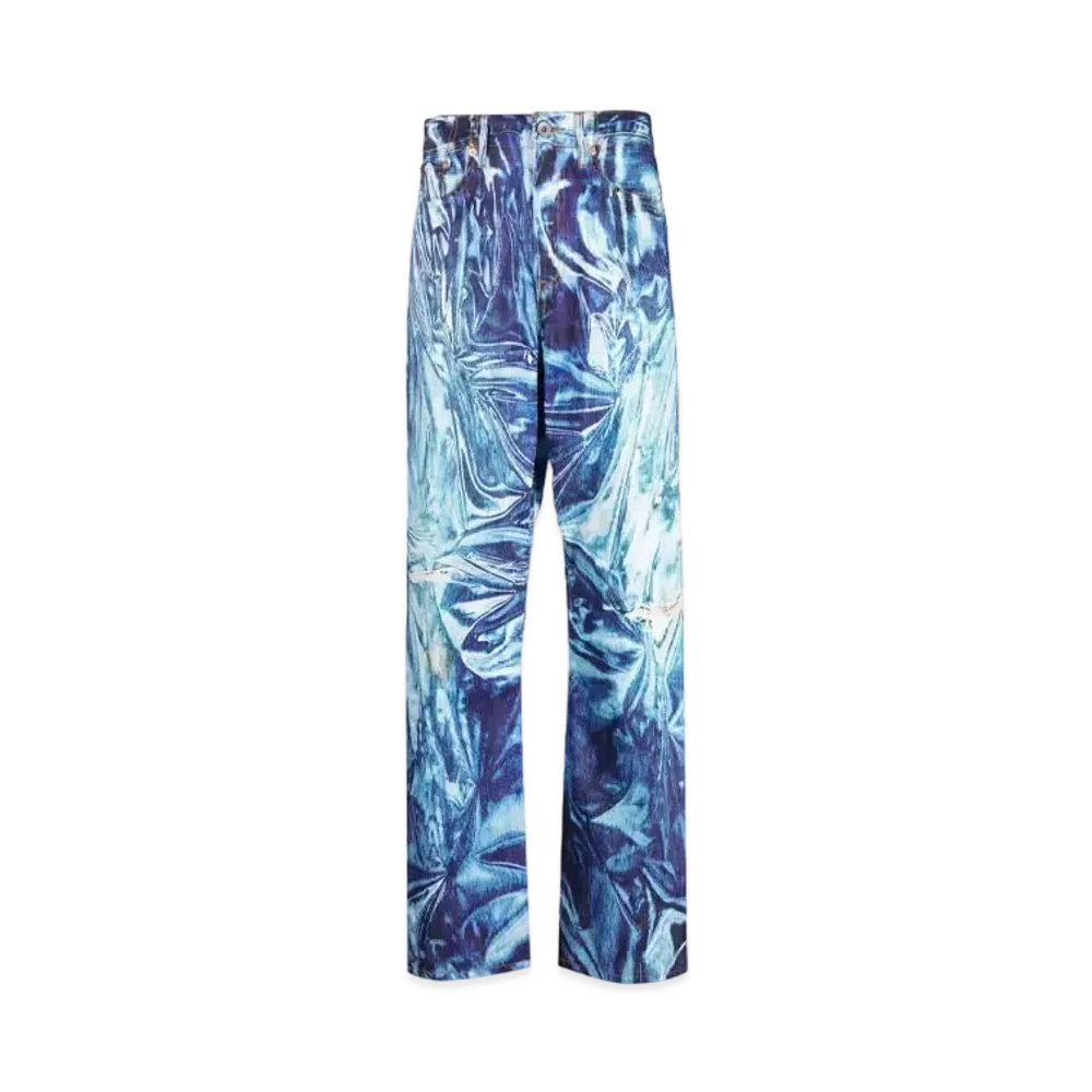 doublet Graphic Straight Jeans "Indigo Blue"