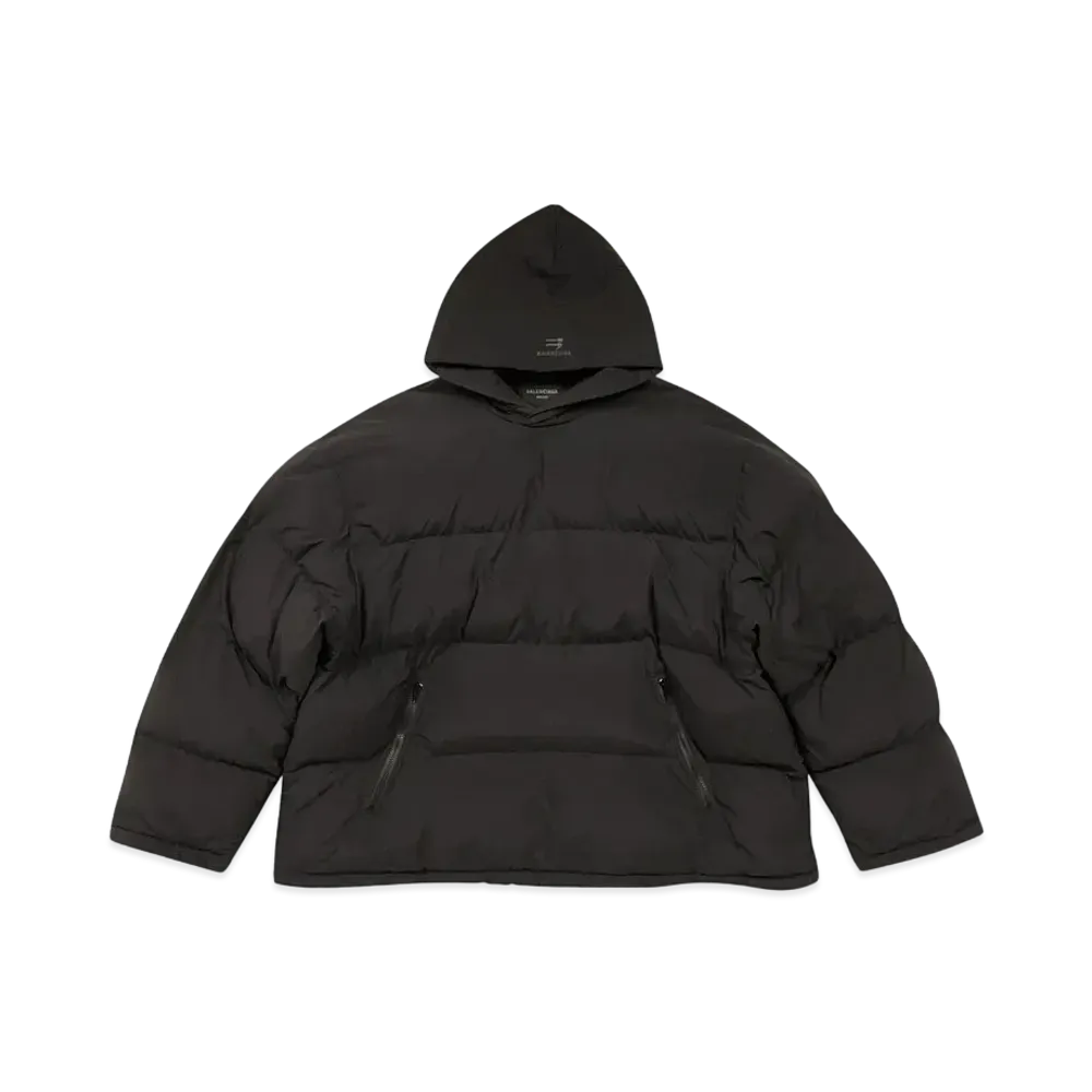 BALENCIAGA MENS Sporty B Pullover Puffer "Black"
