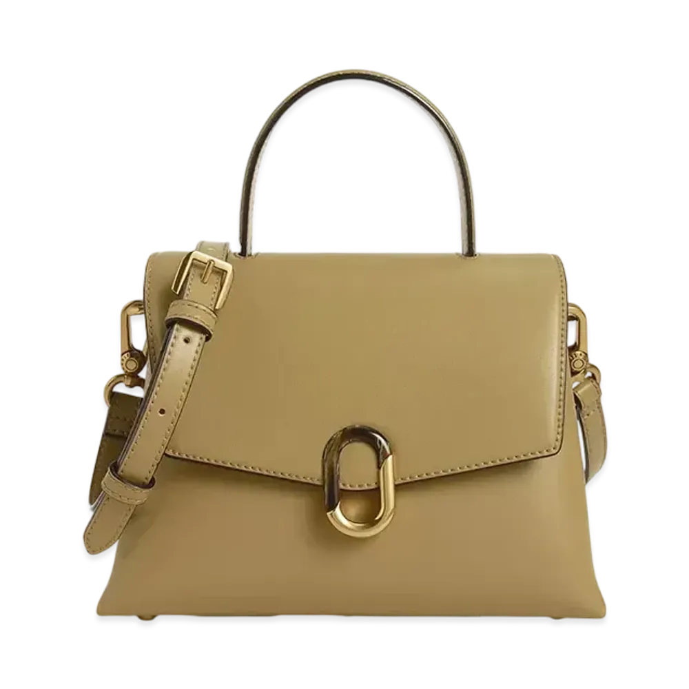 CHARLES & KEITH Stone Embellished Handle Bag "Khaki"