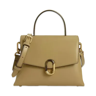 CHARLES & KEITH Stone Embellished Handle Bag "Khaki"