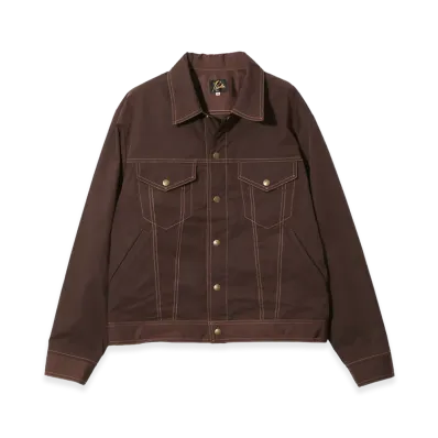 NEEDLES Jean Jacket - Memory Poly Taffeta "Brown"