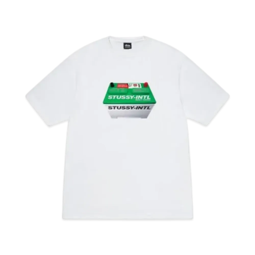 Stussy Battery Tee "White"