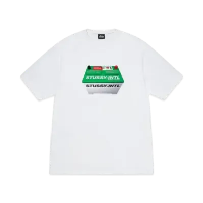 Stussy Battery Tee "White"