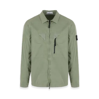 Stone Island 106WN Old Treatment Overshirt - 23SS "Sage Green"