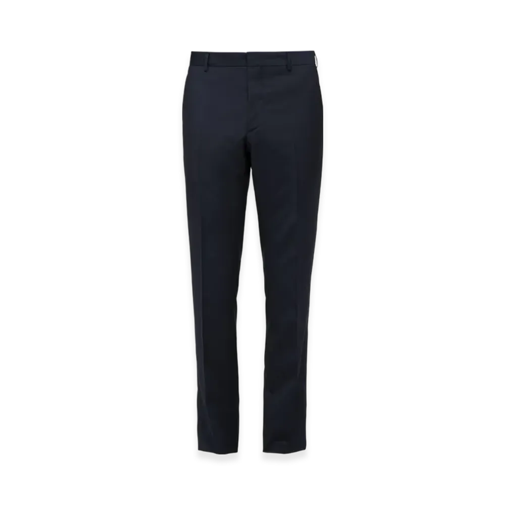 PRADA Slim-Fit Wool Trousers "Blue"