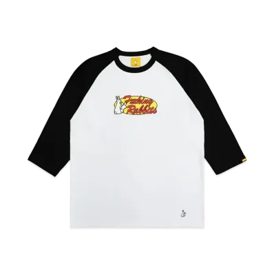 FR2 Rabbits Oval Logo Raglan-Sleeve T-Shirt "White/Black"