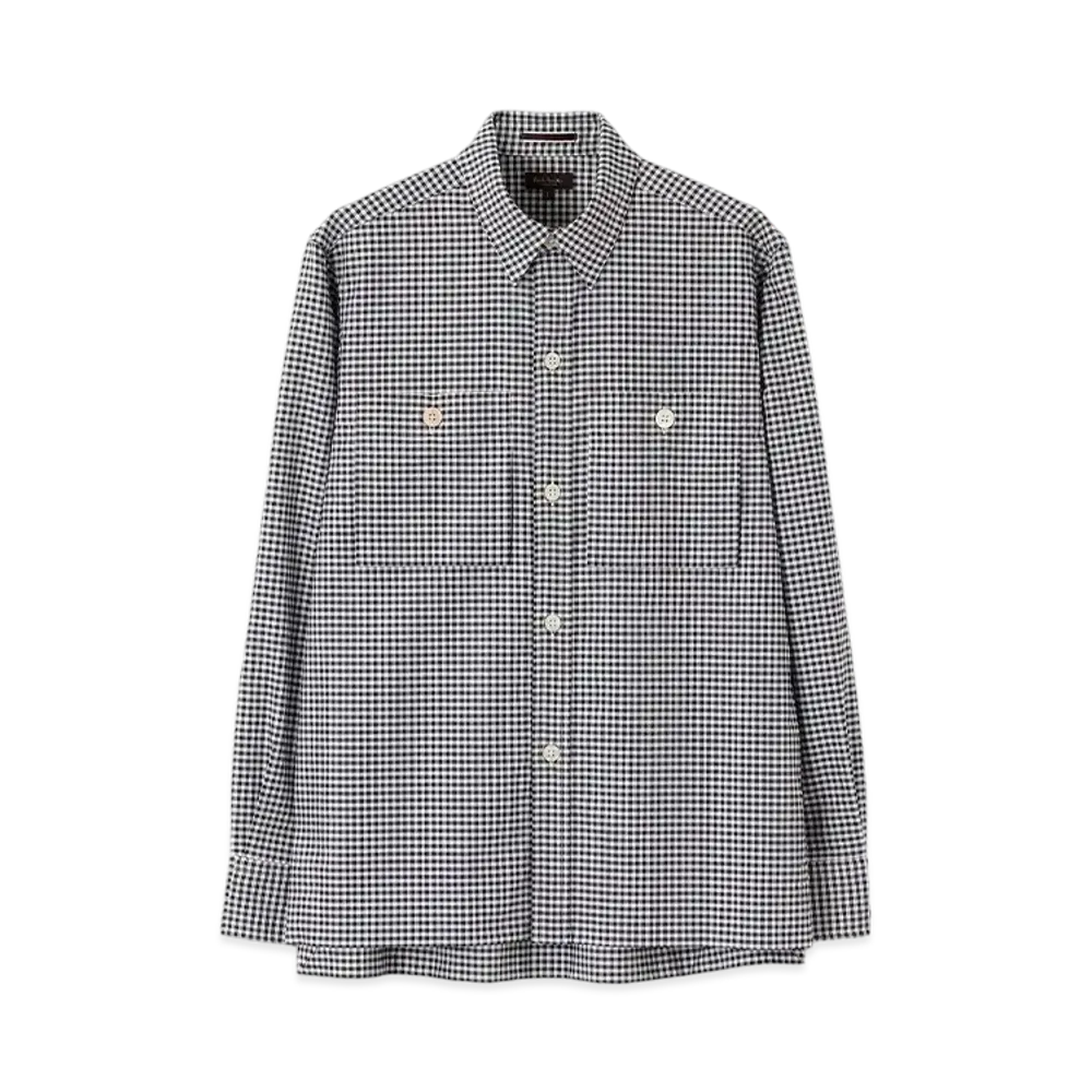 Paul Smith Gingham Check Bellows Pocket Shirt "Black"