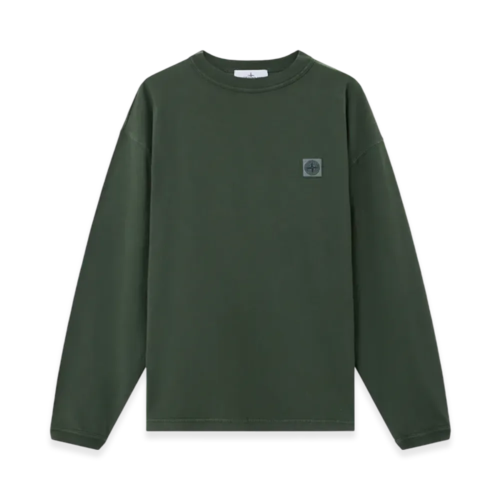 Stone Island 2100024 Combed Organic Cotton Jersey "Juniper"