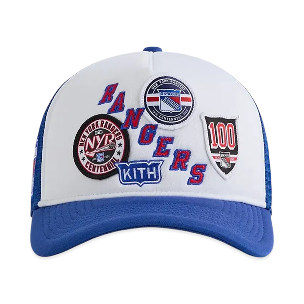 Kith x New Era x The New York Rangers 9FORTY Poly Foam Trucker Hat "Cyclone"