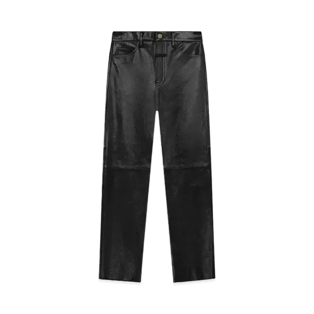 FEAR OF GOD ESSENTIALS Leather 5 Pocket Pants "Black"