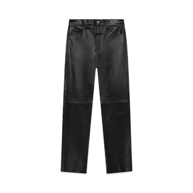FEAR OF GOD ESSENTIALS Leather 5 Pocket Pants "Black"