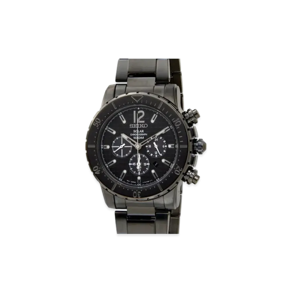 SEIKO Solar Chronograph "Black"