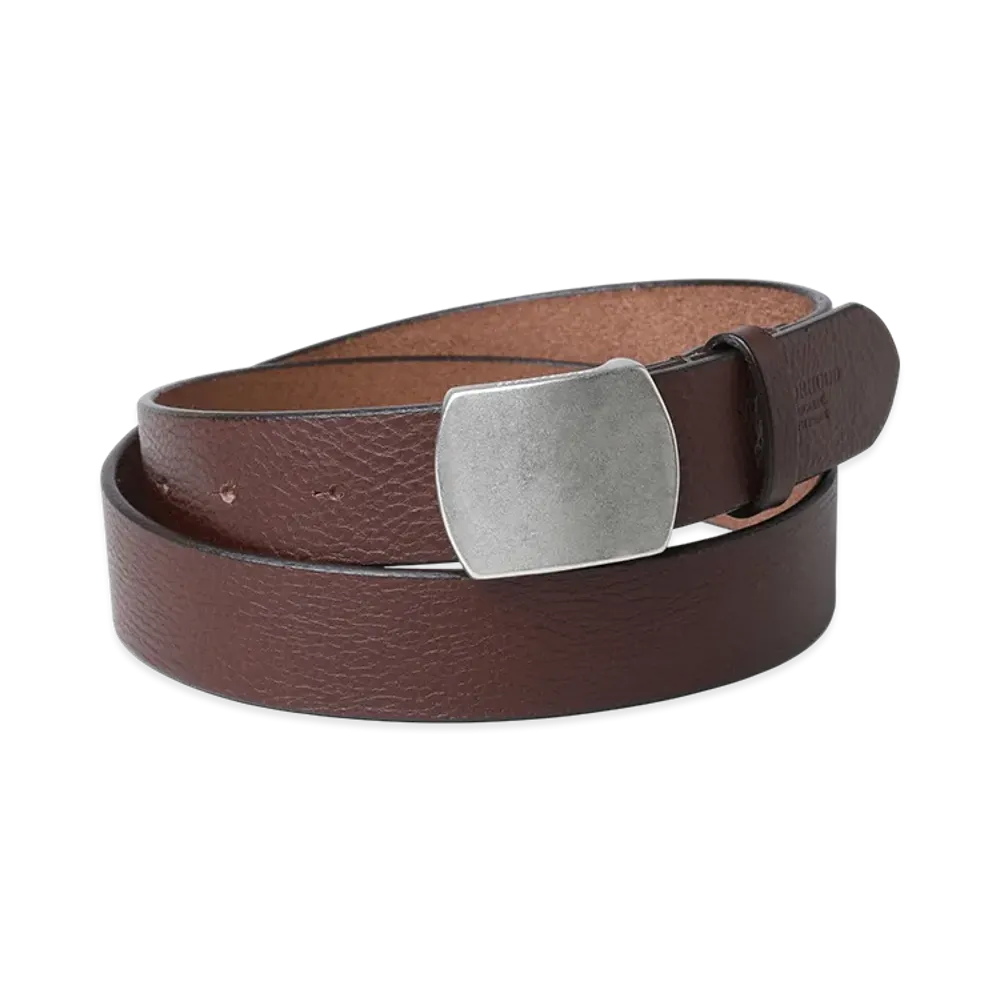 NEIGHBORHOOD Leather Belt Wide "Brown"