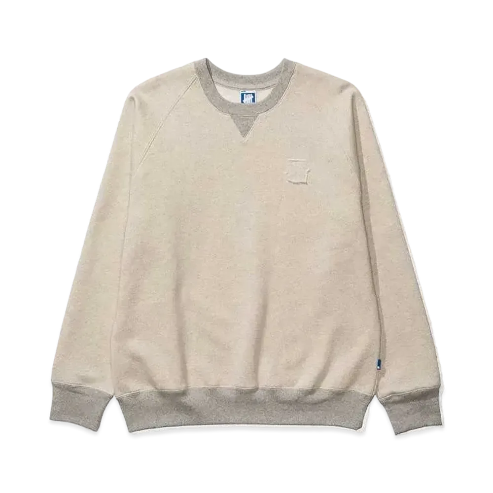 UNDEFEATED Icon Raglan Crewneck - 20083 "Light Gray"