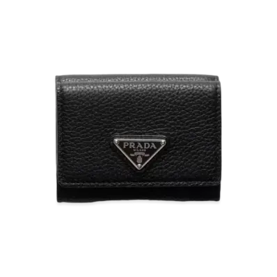 PRADA Small Leather Wallet "Black"