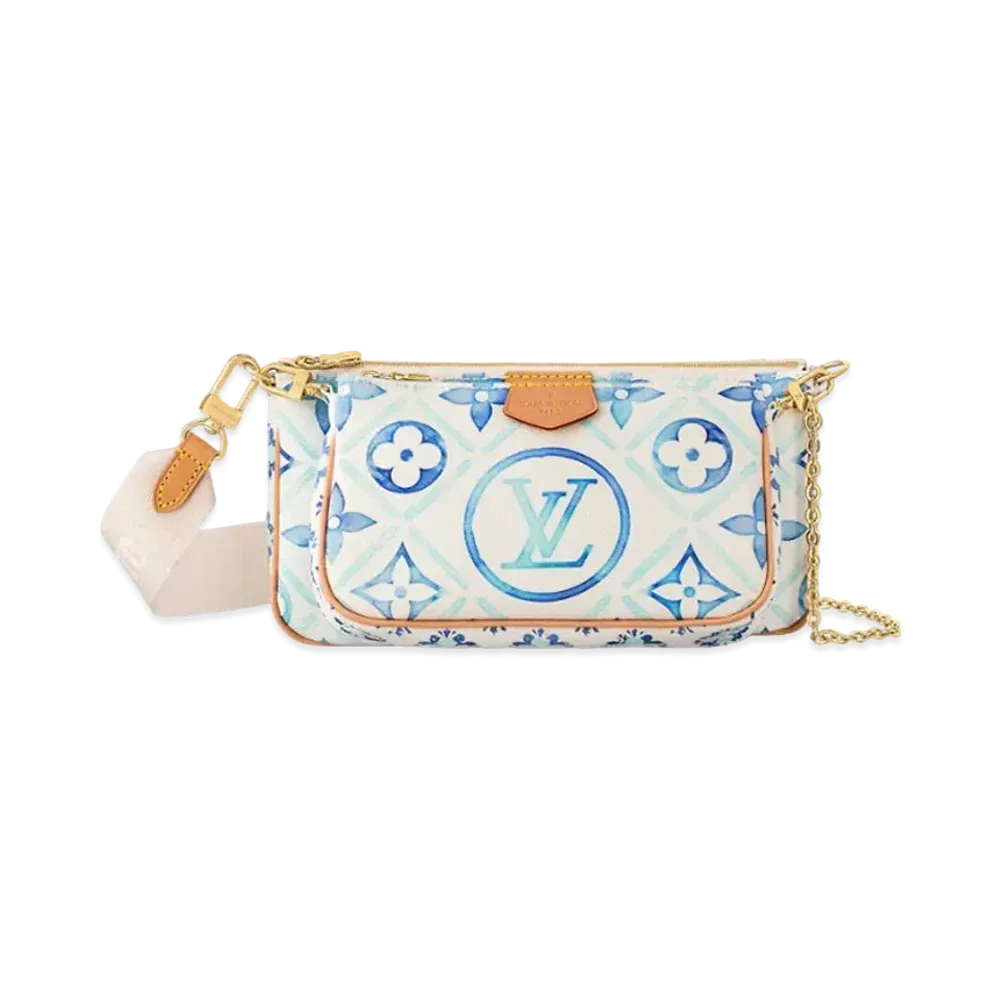 Louis Vuitton Multi Pochette Accessoires Monogram Tiles Canvas "Lagoon"