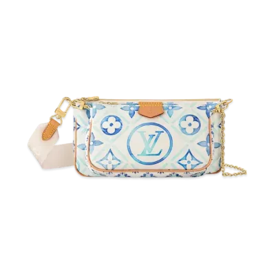 Louis Vuitton Multi Pochette Accessoires Monogram Tiles Canvas "Lagoon"