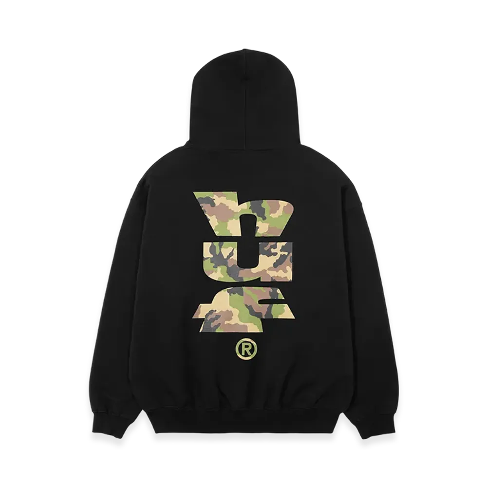 HUF Megablast Camo Full Zip Hoodie "Black"