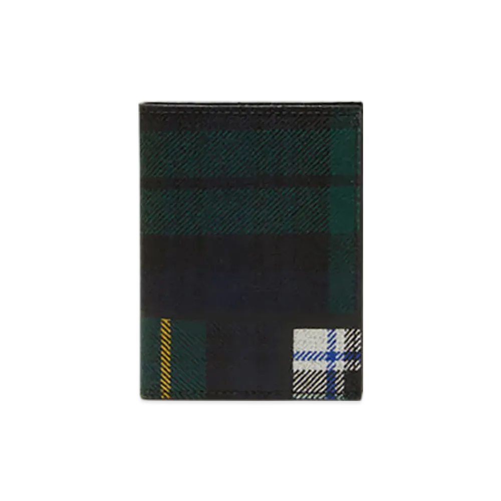 COMME des GARCONS Wallet Tartan Patchwork "Green"