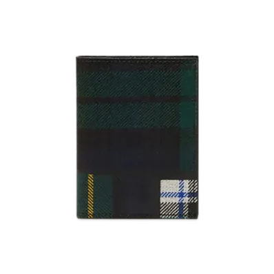 COMME des GARCONS Wallet Tartan Patchwork "Green"