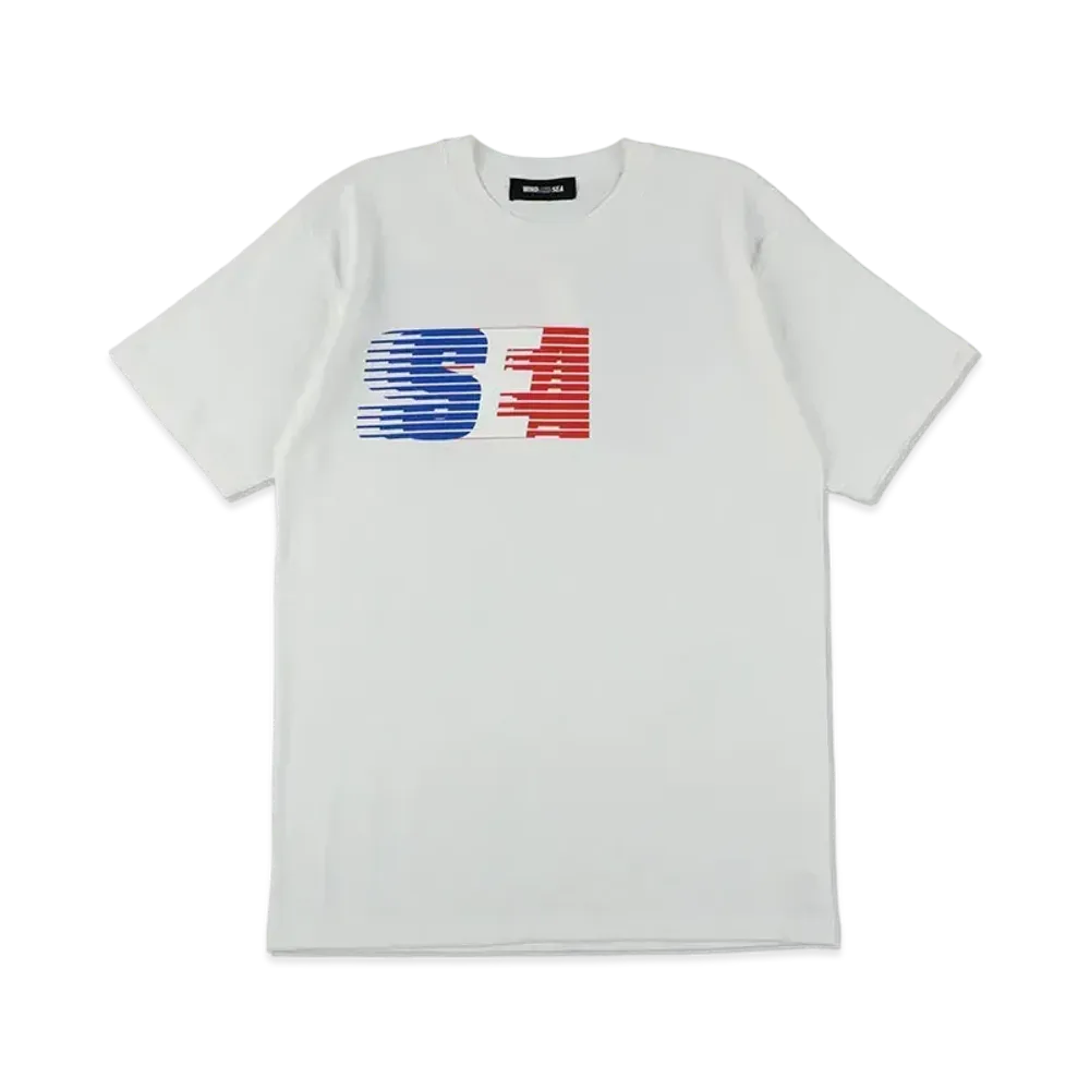 WIND AND SEA Tricolore Slide Sea Tee "White"