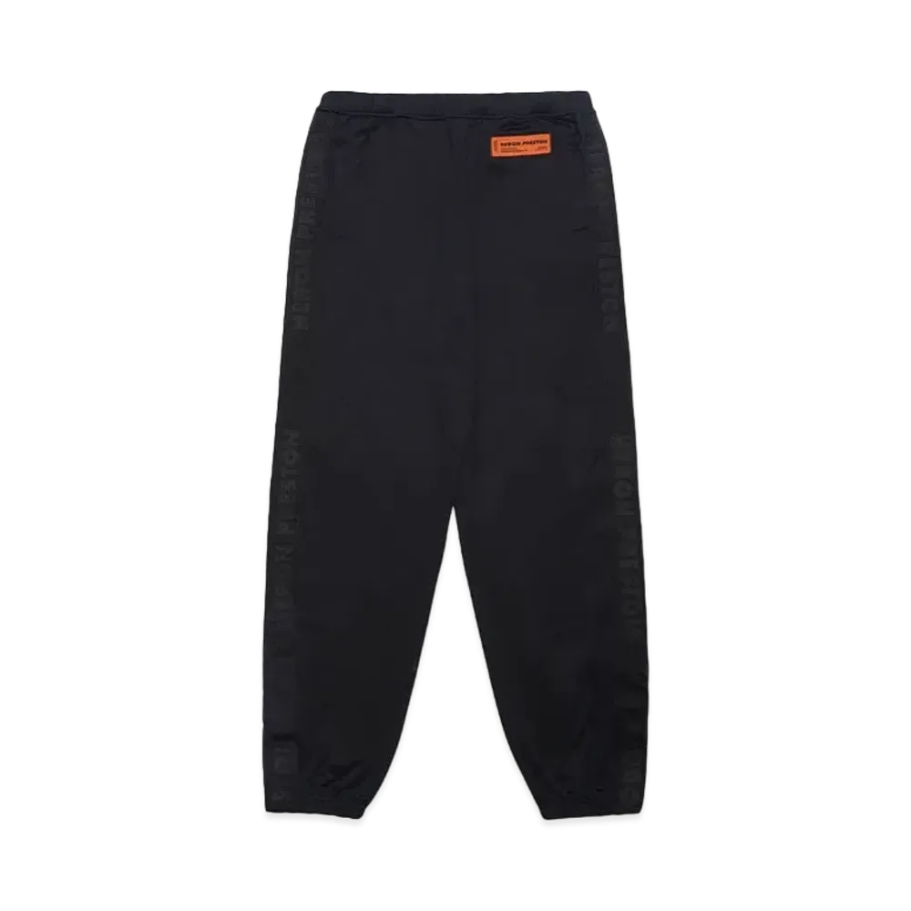 HERON PRESTON TRACKPANTS LOGO "BLACK NO COLOR"