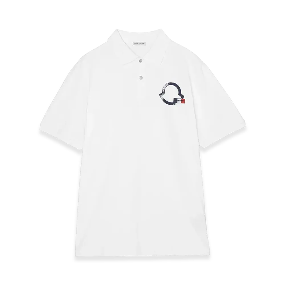 MONCLER Mens Polo Shirt "White"