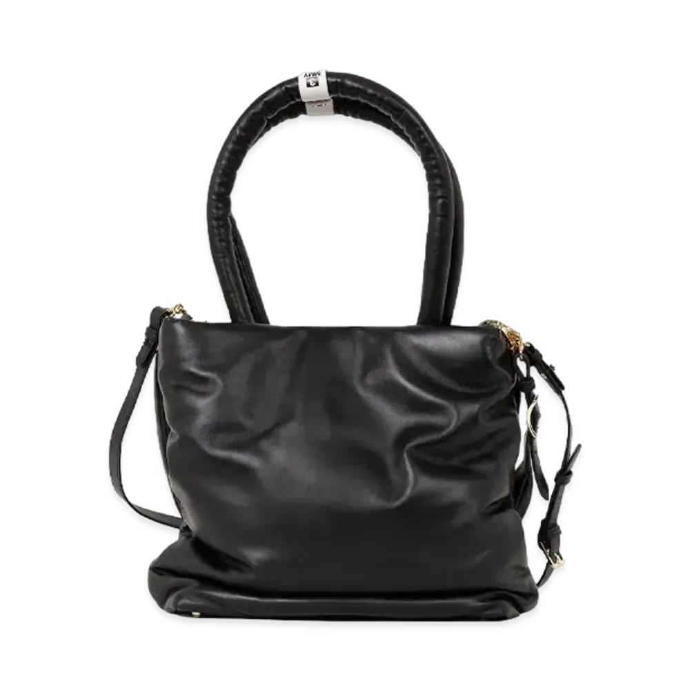 Maison MIHARA YASUHIRO Pucker Puffer Tote Bag with Shoulders "Black"