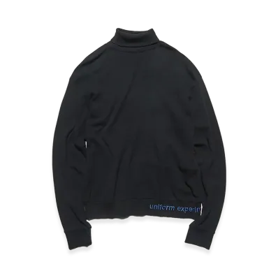 uniform experiment Waffle Turtleneck Top "Black"