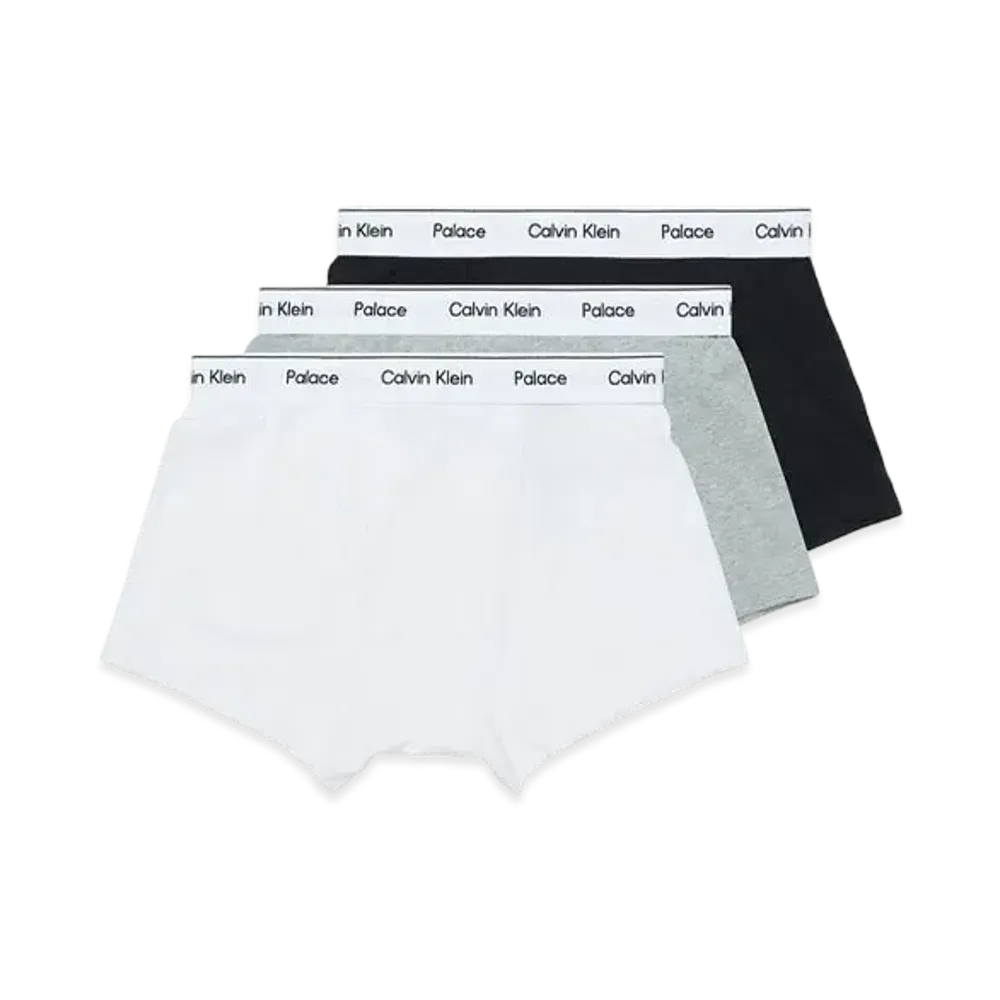 CK1 PALACE TRUNKS 3PK "Classic White / Light Grey Heather / Black"