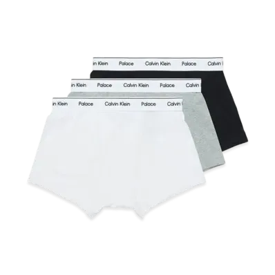 CK1 PALACE TRUNKS 3PK "Classic White / Light Grey Heather / Black"