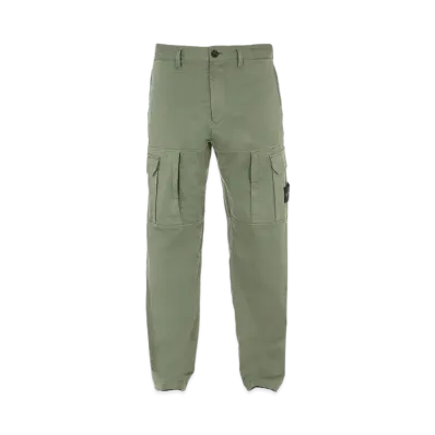 Stone Island 30214 STRETCH COTTON WOOL SATIN_LOOSE FIT "Sage Green"