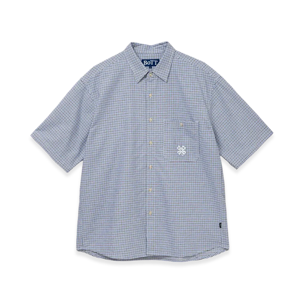 BOTT Plaid S/S Shirt "Blue"