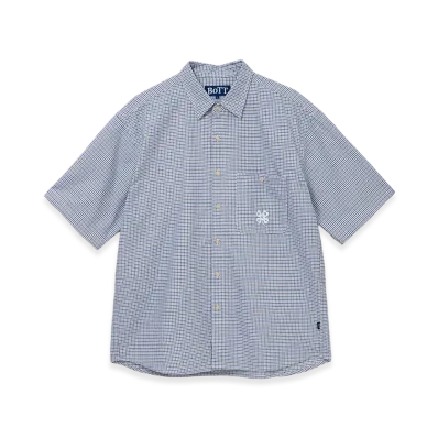 BOTT Plaid S/S Shirt "Blue"
