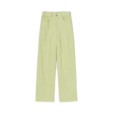 AURALEE Finx Corduroy Pants "Lime Green"