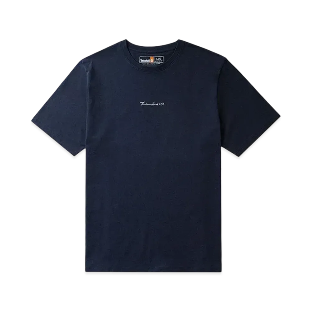 Timberland Allgender Short Sleeve Back Graphic Couple Tee "Dark Sapphire"