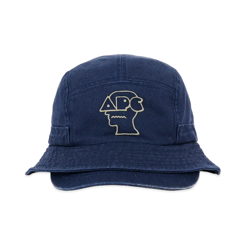 A.P.C. x Brain Dead Bucket Brim Hat "Navy"